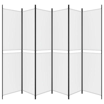 Divisorio a 4 Pannelli Bianco 300x220 cm Tessuto