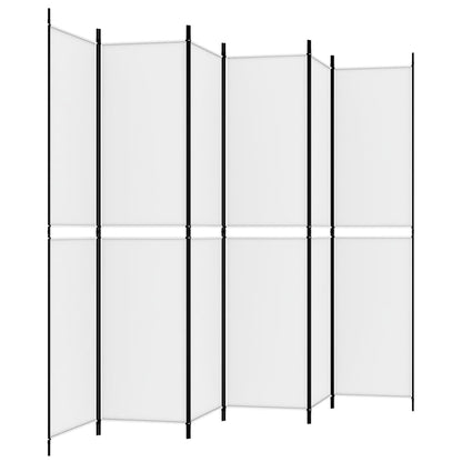 Divisorio a 4 Pannelli Bianco 300x220 cm Tessuto