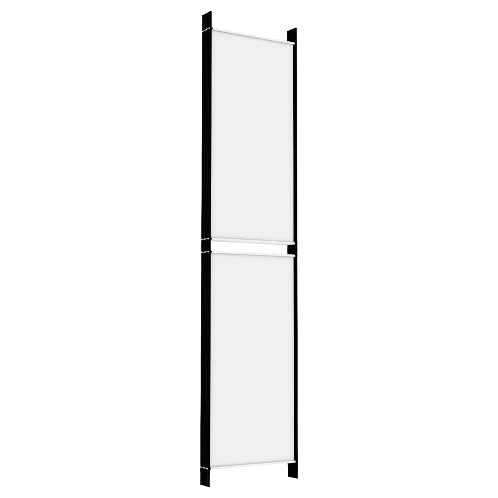 Divisorio a 4 Pannelli Bianco 300x220 cm Tessuto