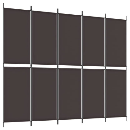 Divisorio a 6 Pannelli Marrone 300x220 cm in Tessuto | homemem39