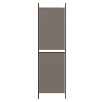 Divisorio a 6 Pannelli Antracite 300x220 cm Tessuto
