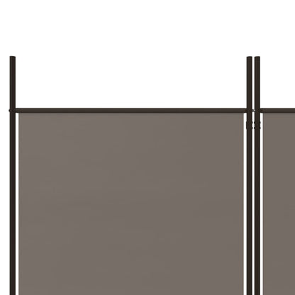 Divisorio a 6 Pannelli Antracite 300x220 cm Tessuto | homemem39