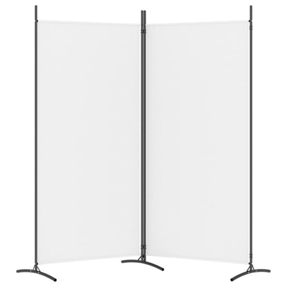 Divisorio a 2 Pannelli Bianco 175x180 cm Tessuto - homemem39