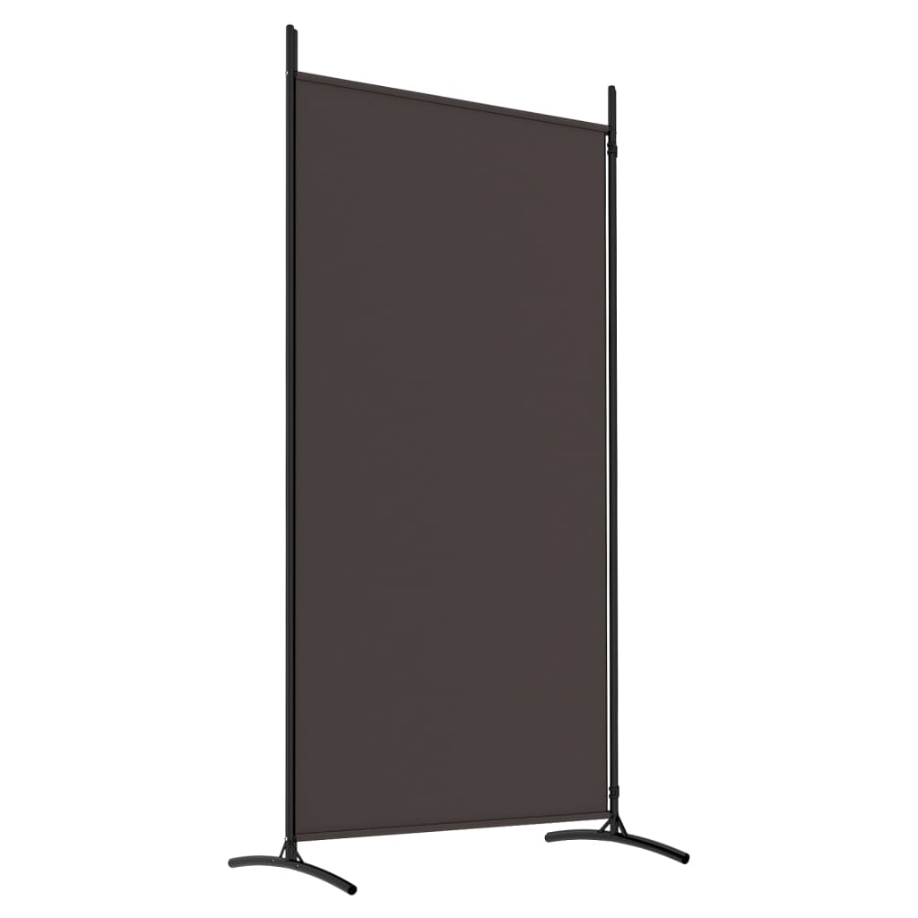 Divisorio a 2 Pannelli Marrone 175x180 cm in Tessuto - homemem39