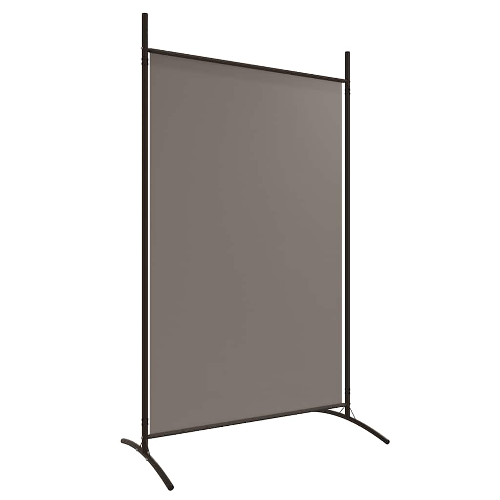 Divisorio a 2 Pannelli Antracite 175x180 cm Tessuto