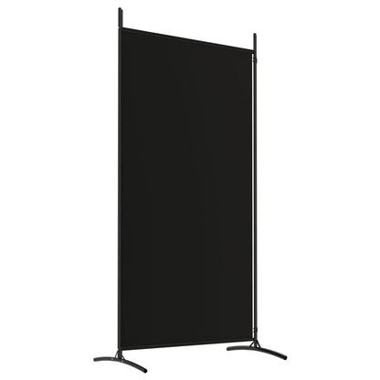 Divisorio a 2 Pannelli Nero 175x180 cm in Tessuto - homemem39