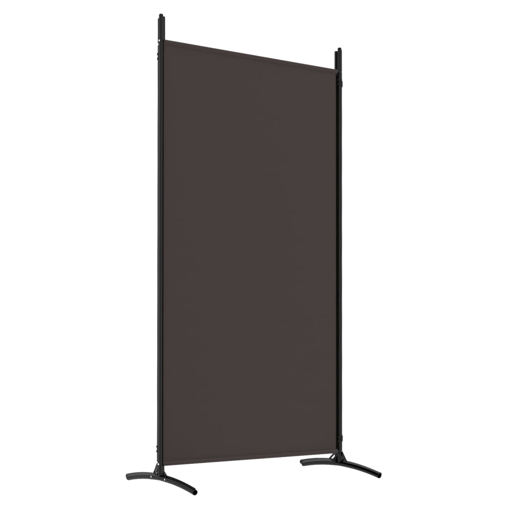 Divisorio a 4 Pannelli Marrone 346x180 cm in Tessuto - homemem39