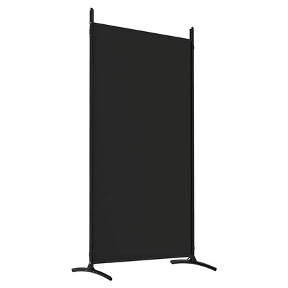 Divisorio a 4 Pannelli Nero 346x180 cm in Tessuto | homemem39