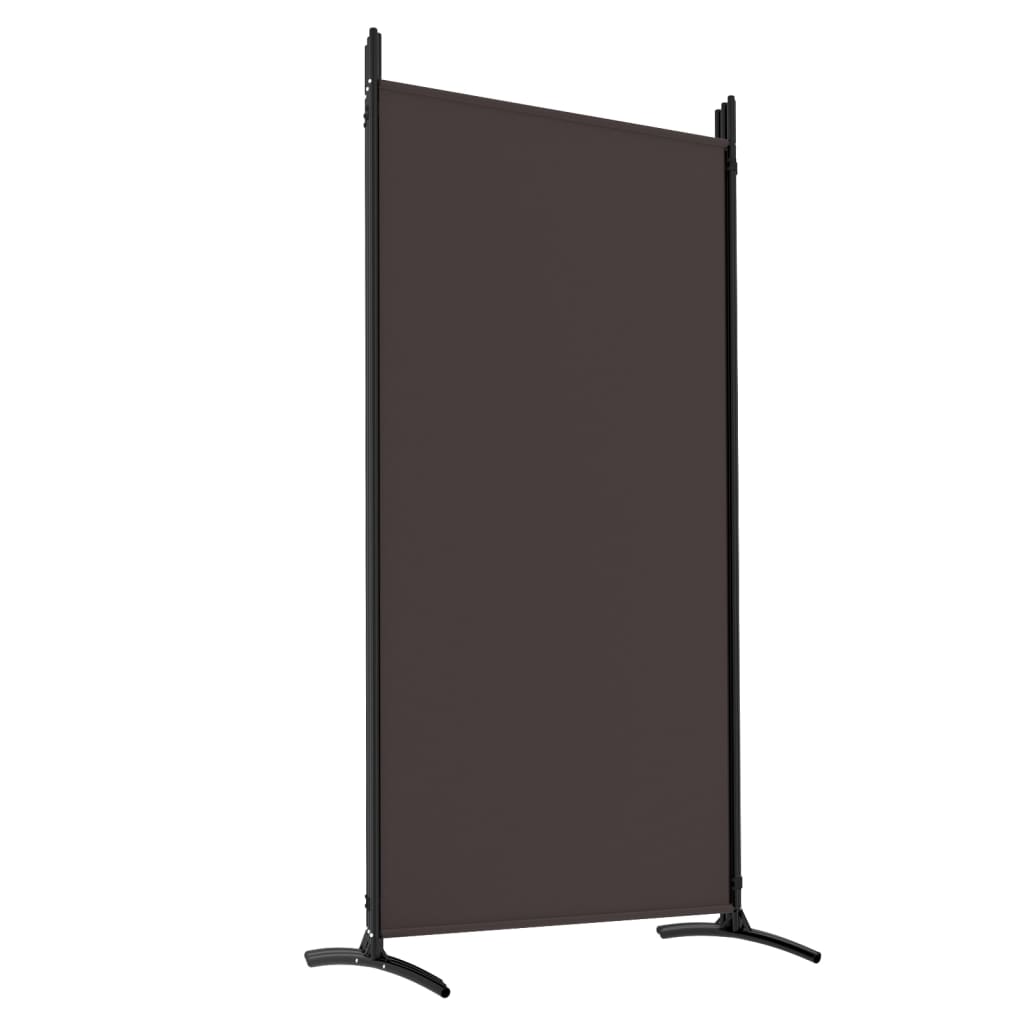 Divisorio a 5 Pannelli Marrone 433x180 cm in Tessuto - homemem39