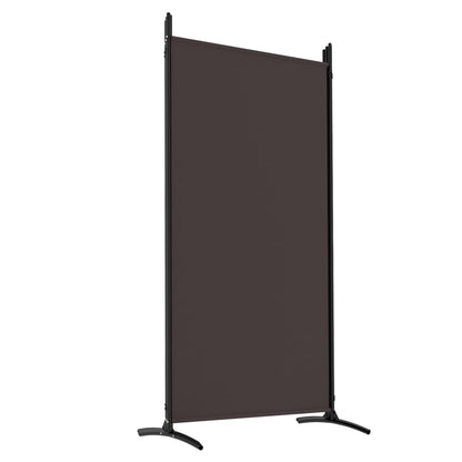 Divisorio a 5 Pannelli Marrone 433x180 cm in Tessuto - homemem39