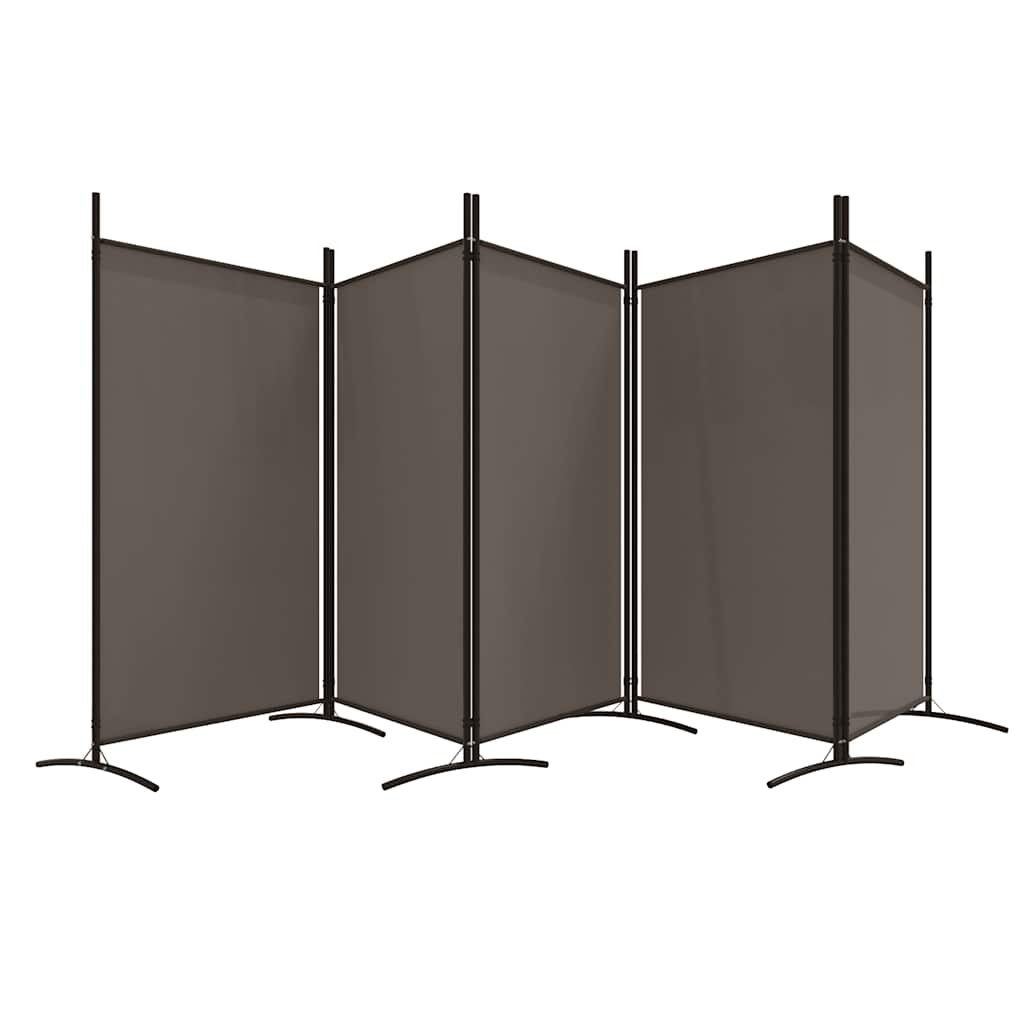 Divisorio a 5 Pannelli Antracite 433x180 cm Tessuto | homemem39