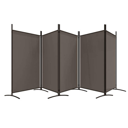 Divisorio a 5 Pannelli Antracite 433x180 cm Tessuto | homemem39