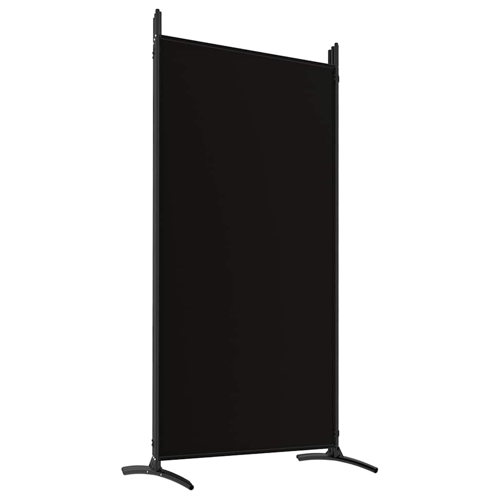 Divisorio a 5 Pannelli Nero 433x180 cm in Tessuto | homemem39