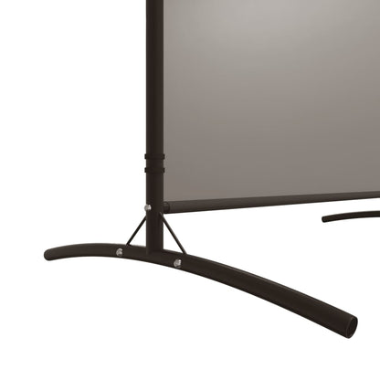 Divisorio a 2 Pannelli Antracite 348x180 cm Tessuto - homemem39