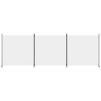 Divisorio a 3 Pannelli bianco 525x180 cm in Tessuto