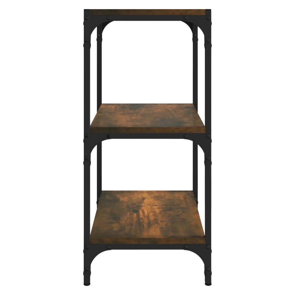 Libreria rovere fumo 40x33x70,5cm Legno Multistrato e Acciaio | homemem39