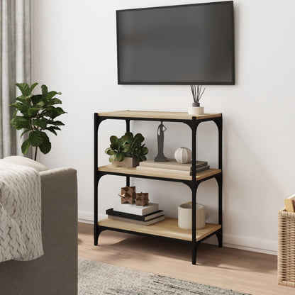 Libreria Rovere Sonoma 60x33x70,5cm Legno Multistrato e Acciaio | homemem39
