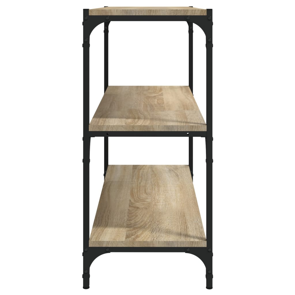 Libreria Rovere Sonoma 80x33x70,5cm Legno Multistrato e Acciaio | homemem39