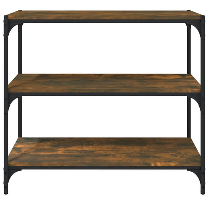 Libreria rovere fumo 80x33x70,5 cm Legno Multistrato e Acciaio | homemem39