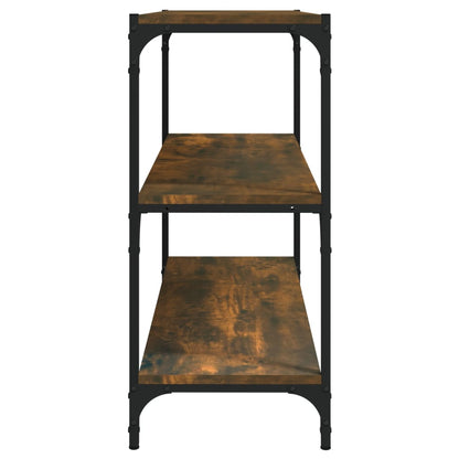 Libreria rovere fumo 80x33x70,5 cm Legno Multistrato e Acciaio | homemem39