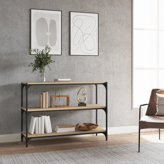 Libreria Rovere Sonoma 100x33x70,5cm Legno Multistrato Acciaio | homemem39
