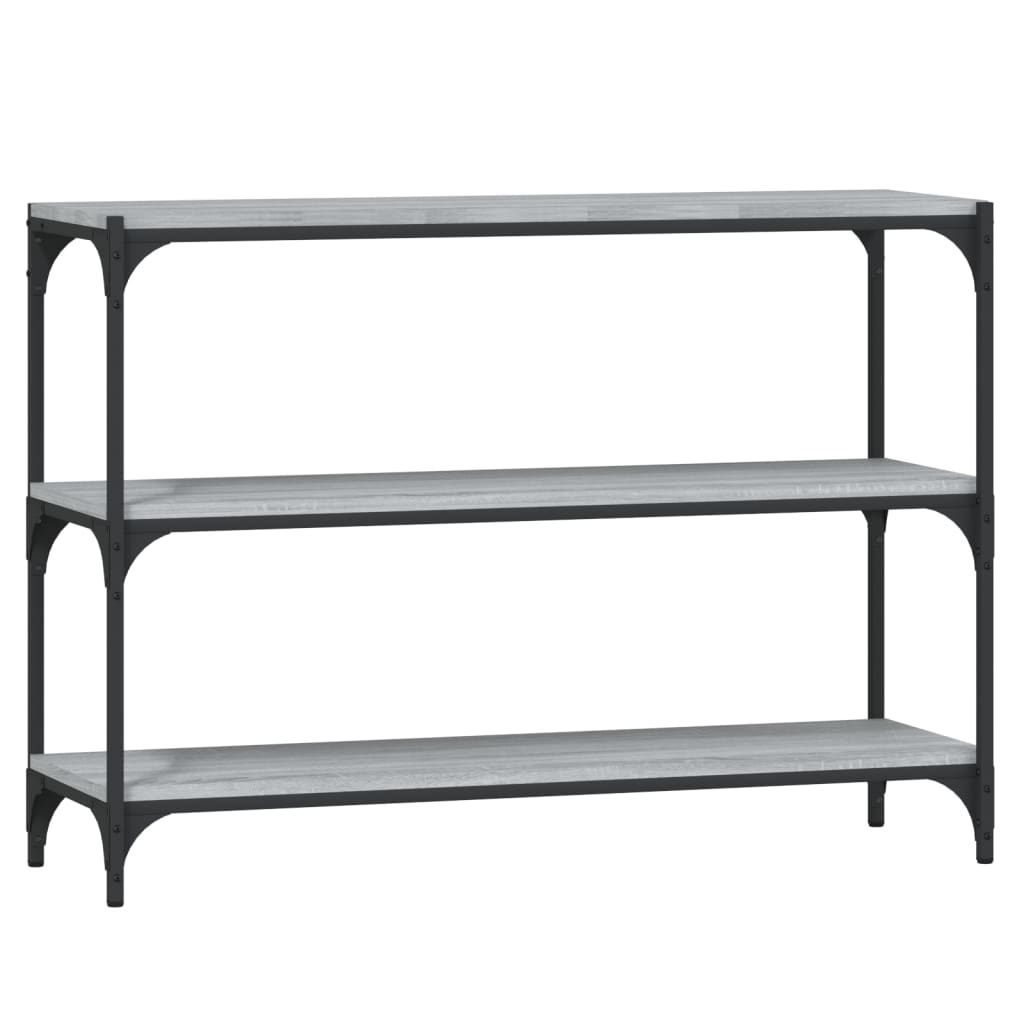 Libreria Grigio Sonoma 100x33x70,5 cm Legno Multistrato Acciaio | homemem39