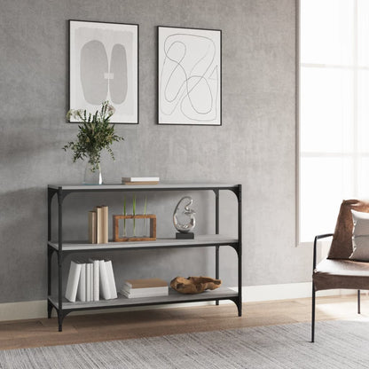 Libreria Grigio Sonoma 100x33x70,5 cm Legno Multistrato Acciaio | homemem39