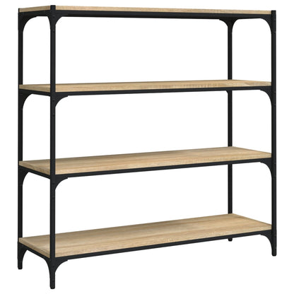 Libreria Rovere Sonoma 100x33x100cm Legno Multistrato e Acciaio | homemem39