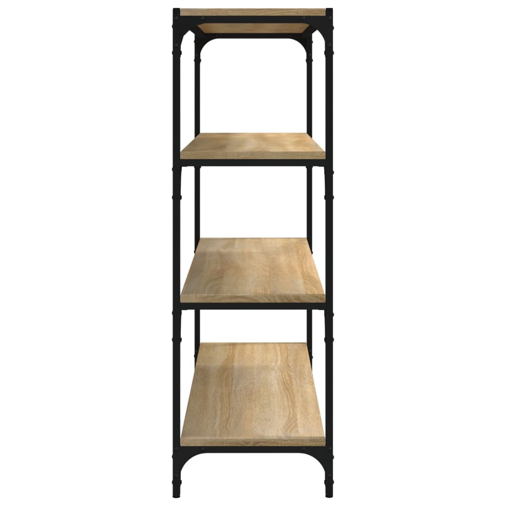 Libreria Rovere Sonoma 100x33x100cm Legno Multistrato e Acciaio | homemem39