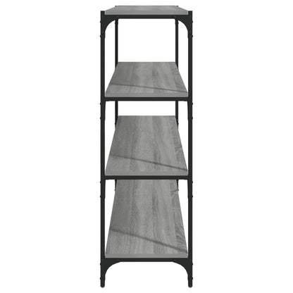 Libreria grigio sonoma 100x33x100cm Legno Multistrato e Acciaio | homemem39