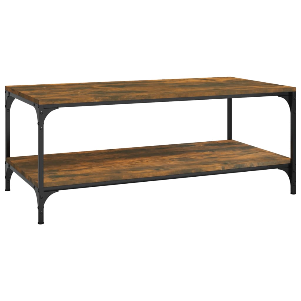 Tavolino da Salotto Rovere Fumo 100x50x40 cm Legno Multistrato | homemem39