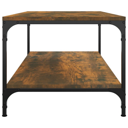 Tavolino da Salotto Rovere Fumo 100x50x40 cm Legno Multistrato | homemem39
