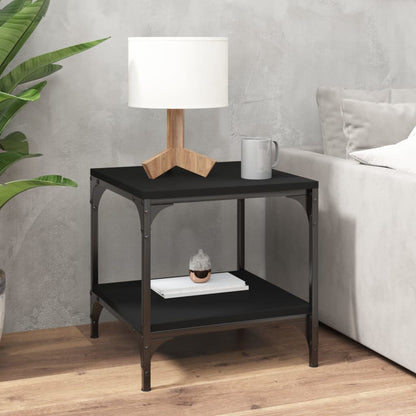 Tavolino Nero 40x40x40 cm in Legno Multistrato | homemem39