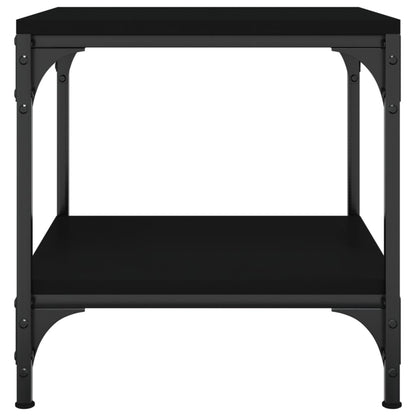 Tavolini 2pz Nero 40x40x40 cm in Legno Multistrato | homemem39