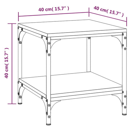 Tavolini 2pz Nero 40x40x40 cm in Legno Multistrato | homemem39