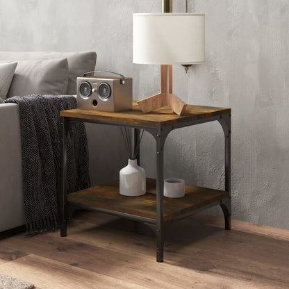 Tavolini 2pz rovere fumo 40x40x40 cm in Legno Multistrato | homemem39