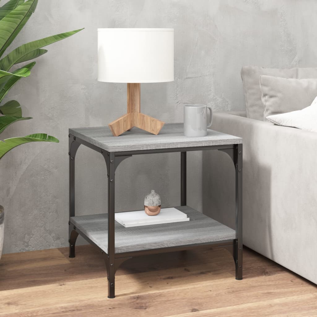 Tavolini 2pz grigio sonoma 40x40x40 cm in Legno Multistrato | homemem39