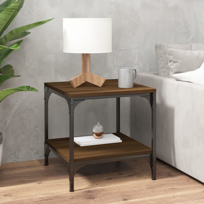 Tavolini 2pz Nerorovere marrone 40x40x40cm in Legno Multistrato | homemem39