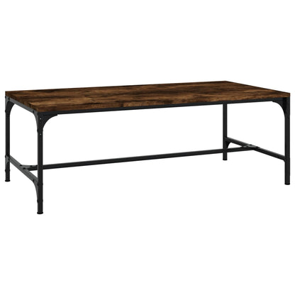 Tavolino da Salotto Rovere Fumo 100x50x35 cm Legno Multistrato | homemem39