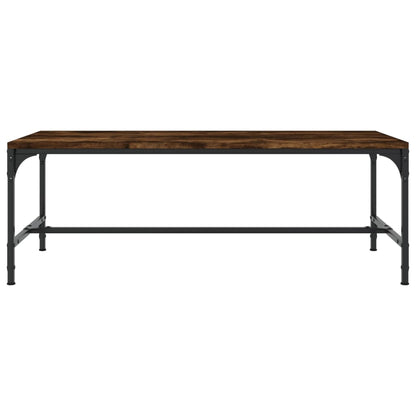 Tavolino da Salotto Rovere Fumo 100x50x35 cm Legno Multistrato | homemem39