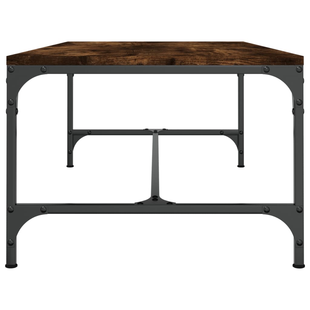 Tavolino da Salotto Rovere Fumo 100x50x35 cm Legno Multistrato | homemem39