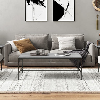 Tavolino da Salotto Grigio Sonoma 100x50x35cm Legno Multistrato | homemem39