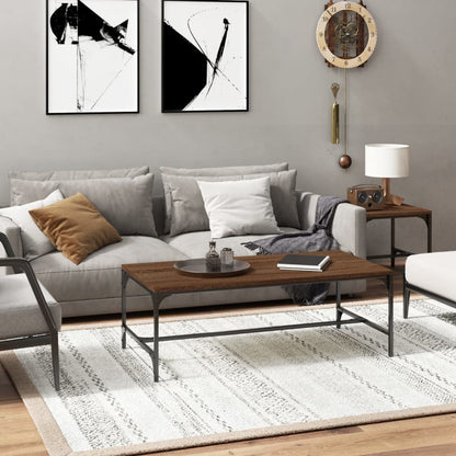 Tavolino da Salotto Rovere Marrone100x50x35cm Legno Multistrato | homemem39