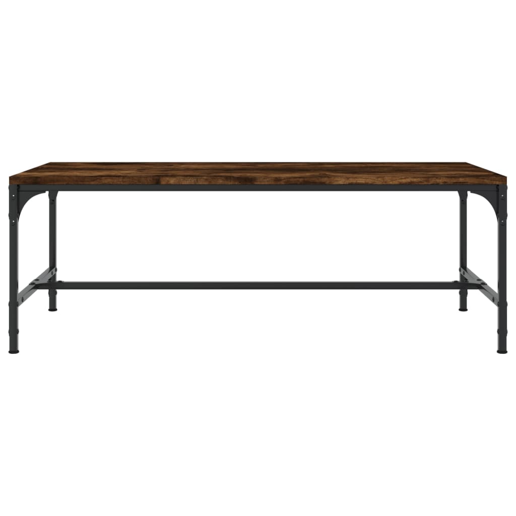 Tavolino da Salotto Rovere Fumo 80x50x35 cm Legno Multistrato | homemem39