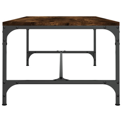 Tavolino da Salotto Rovere Fumo 80x50x35 cm Legno Multistrato | homemem39