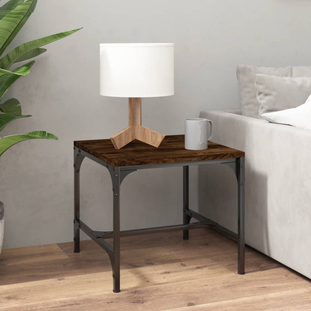 Tavolini 2pz rovere fumo 40x40x35 cm in Legno Multistrato | homemem39