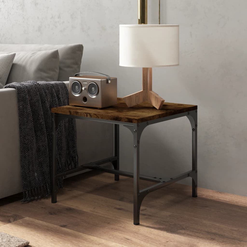 Tavolini 2pz rovere fumo 40x40x35 cm in Legno Multistrato | homemem39
