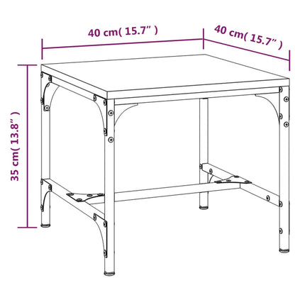 Tavolini 2pz Nerorovere marrone 40x40x35cm in Legno Multistrato | homemem39