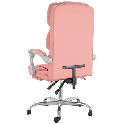 Poltrona da Ufficio Reclinabile Rosa in Similpelle - homemem39