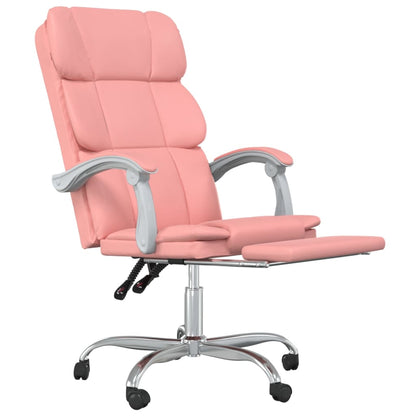 Poltrona da Ufficio Reclinabile Rosa in Similpelle - homemem39